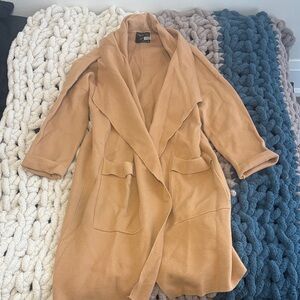 Tan Longline Coat
